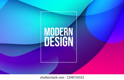 vector background, trend graphics abstract liquid. colorful gradient in cold tones. futuristic design for business cards, invitations, gift cards, flyers and brochures