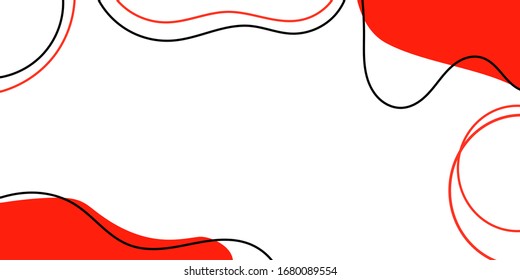 Vektorillustration-Hintergrund für trendige Banner, wellenförmig