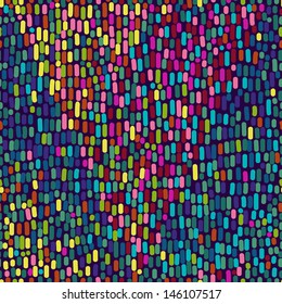 Vector  background with the triangle of the colored dots.