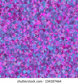 Vector background with triangles and polygons. Ultraviolet geometric texture. Shimmering pattern.
