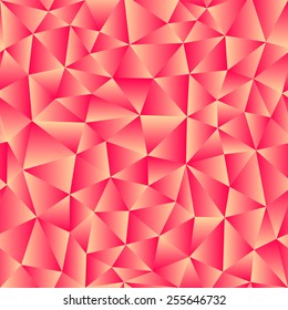Vector background of triangles with a red gradient fill. Ready for tile. For use in your design. 