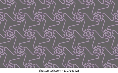 Vector background in triangles style. Abstract design with curved line. For you business, advert, wallpaper. Brown purple color. Seamless.