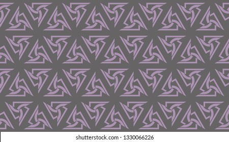 Vector background in triangles style. Abstract design with curved line. For you business, advert, wallpaper. Brown purple color. Seamless.