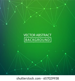 Vector background of triangles, for your business ideas. Minimalism chaotic illustration background. Concept of the science, chemistry, biology, medicine, technology.