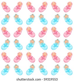 Vector background with Twin Baby