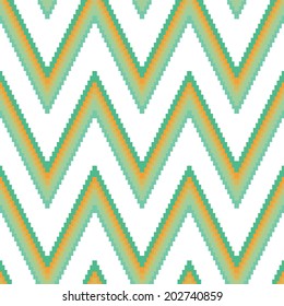 vector background, unusual seamless pattern with turquoise and yellow elements, geometric design, vector illustration