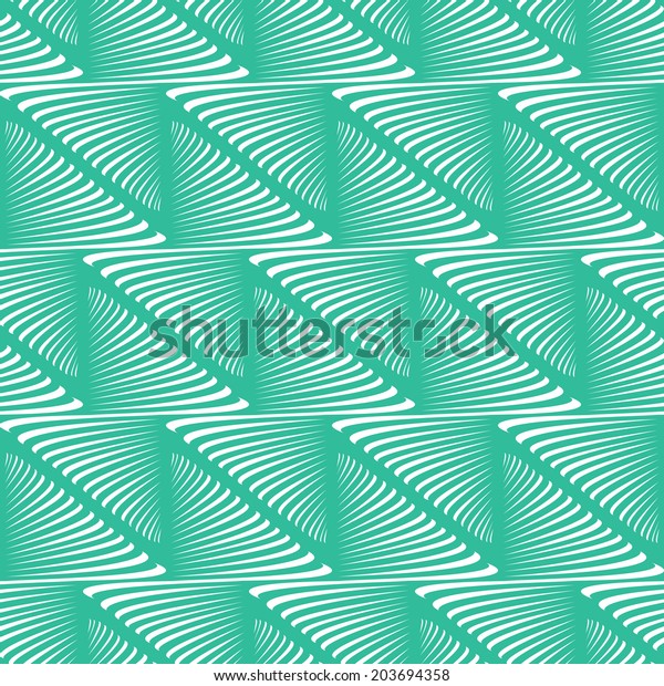 vector background, unusual seamless pattern with turquoise and white elements, geometric design, vector wallpaper illustration
