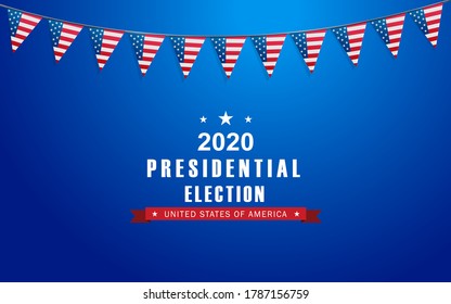 Vector background for US presidential election 2020