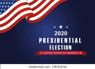 Vector Background For US Presidential Election 2020