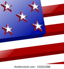 vector background with usa flag