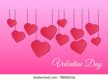Vector background Valentines day