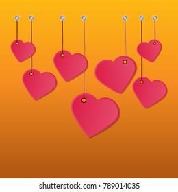 Vector background Valentines day