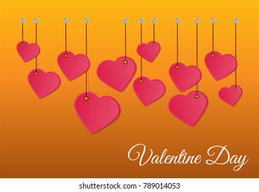 Vector background Valentines day