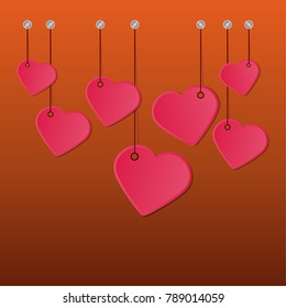 Vector background Valentines day
