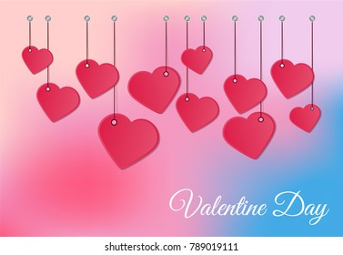 Vector background Valentines day