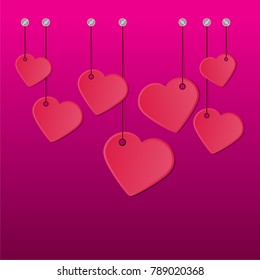 Vector background Valentines day