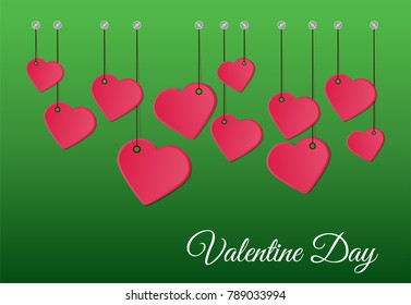Vector background Valentines day
