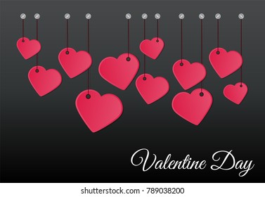 Vector background Valentines day
