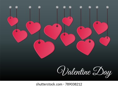 Vector background Valentines day