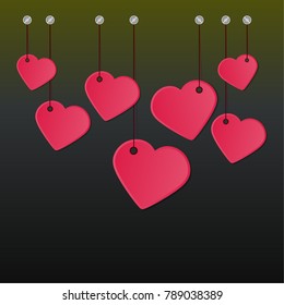 Vector background Valentines day
