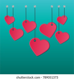 Vector background Valentines day