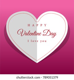 Vector background Valentines day