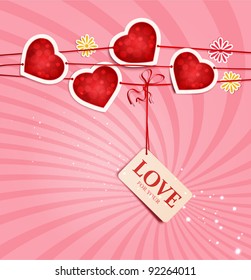 vector background for Valentine's Day