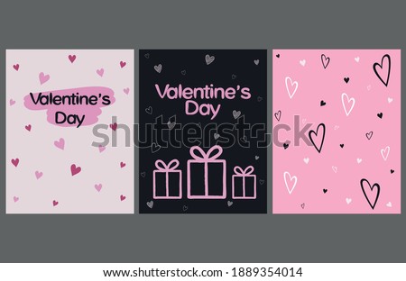 vector background valentines day greeting card