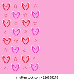 vector background Valentines day heart