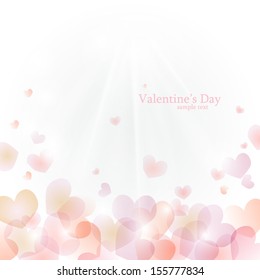 Vector background to Valentine's Day with hearts