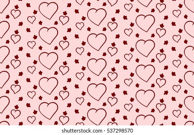 Vector background to Valentine's Day with hearts
