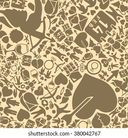 vector background of the Valentine's Day icons