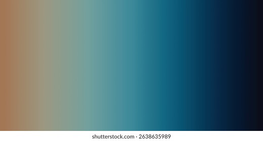 Vector background of vertical stripes with a smooth gradient from earthy sand and terracotta to deep ocean blue and navy. Sophisticated and modern palette, editable EPS for corporate branding.