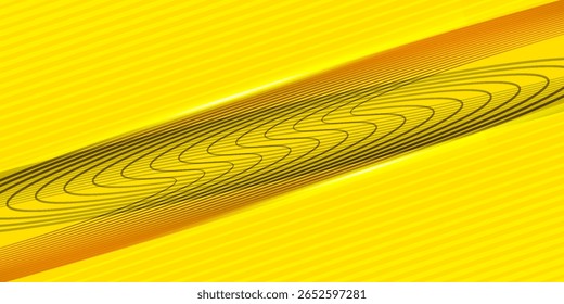 Vector background with vibrant yellow gradients and glowing diagonal stripes. creating a dynamic and modern look. Ideal for technology, energy, or creative projects as a web banner, presentation slide