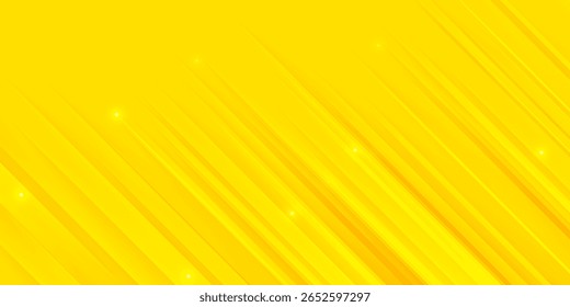 Plano de fundo vetorial com gradientes amarelos vibrantes e faixas diagonais brilhantes. criando uma aparência dinâmica e moderna. Ideal para tecnologia, energia ou projetos criativos como um banner da Web, slide de apresentação