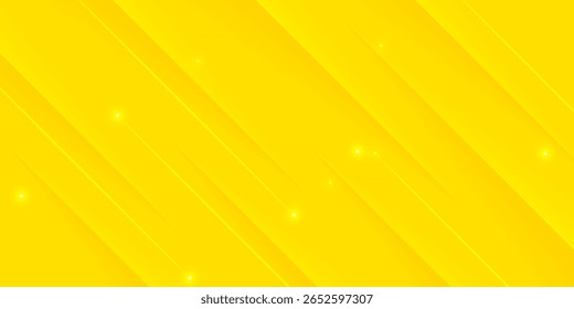 Plano de fundo vetorial com gradientes amarelos vibrantes e faixas diagonais brilhantes. criando uma aparência dinâmica e moderna. Ideal para tecnologia, energia ou projetos criativos como um banner da Web, slide de apresentação