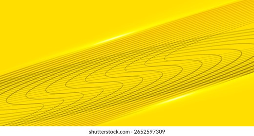 Plano de fundo vetorial com gradientes amarelos vibrantes e faixas diagonais brilhantes. criando uma aparência dinâmica e moderna. Ideal para tecnologia, energia ou projetos criativos como um banner da Web, slide de apresentação