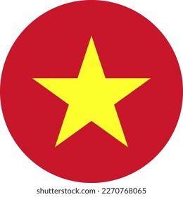 vector background of VIETNAM flag, VIETNAM Flag in circle