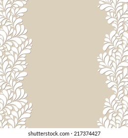 Vector background. Vintage frame.