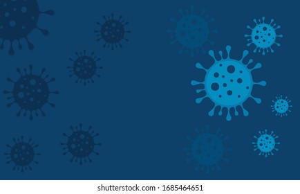 a vector background with virus theme 