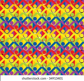 vector background for wallpaper, curtains and other designs. Background at rainbow theme.