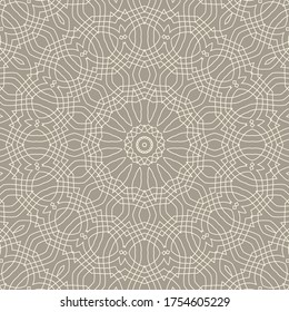 Vector background for wallpaper, gift paper, fabric print. Mandala design element. Unusual ornament.
