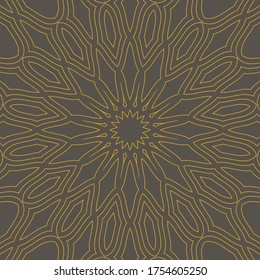Fondo vectorial para papel de pared, papel de regalo, impresión de tela. Elemento de diseño Mandala. Ornamento inusual.
