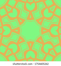 Fondo vectorial para papel de pared, papel de regalo, impresión de tela. Elemento de diseño Mandala. Ornamento inusual.
