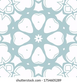 Vector background for wallpaper, gift paper, fabric print. Mandala design element. Unusual ornament.
