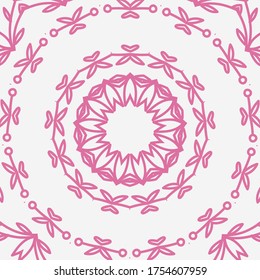 Vector background for wallpaper, gift paper, fabric print. Mandala design element. Unusual ornament.
