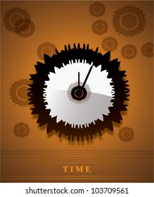 A Vector background with Watch