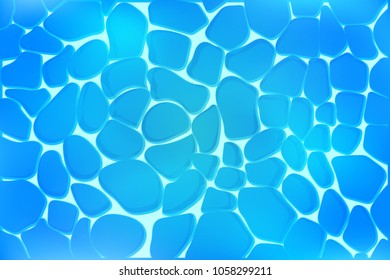 Vector background with a water ripple. Ripples in the pool. Vector illustration.