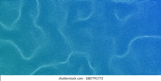 Vector Background with Water Surface. Blue Waves Texture