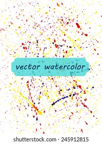 vector background of watercolor paint spray